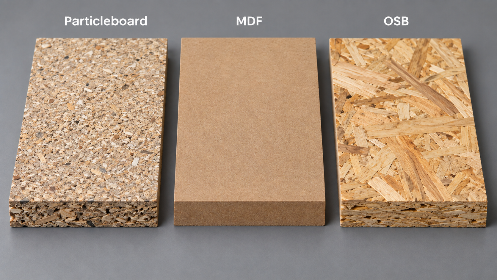 تفاوت نئوپان، MDF و OSB